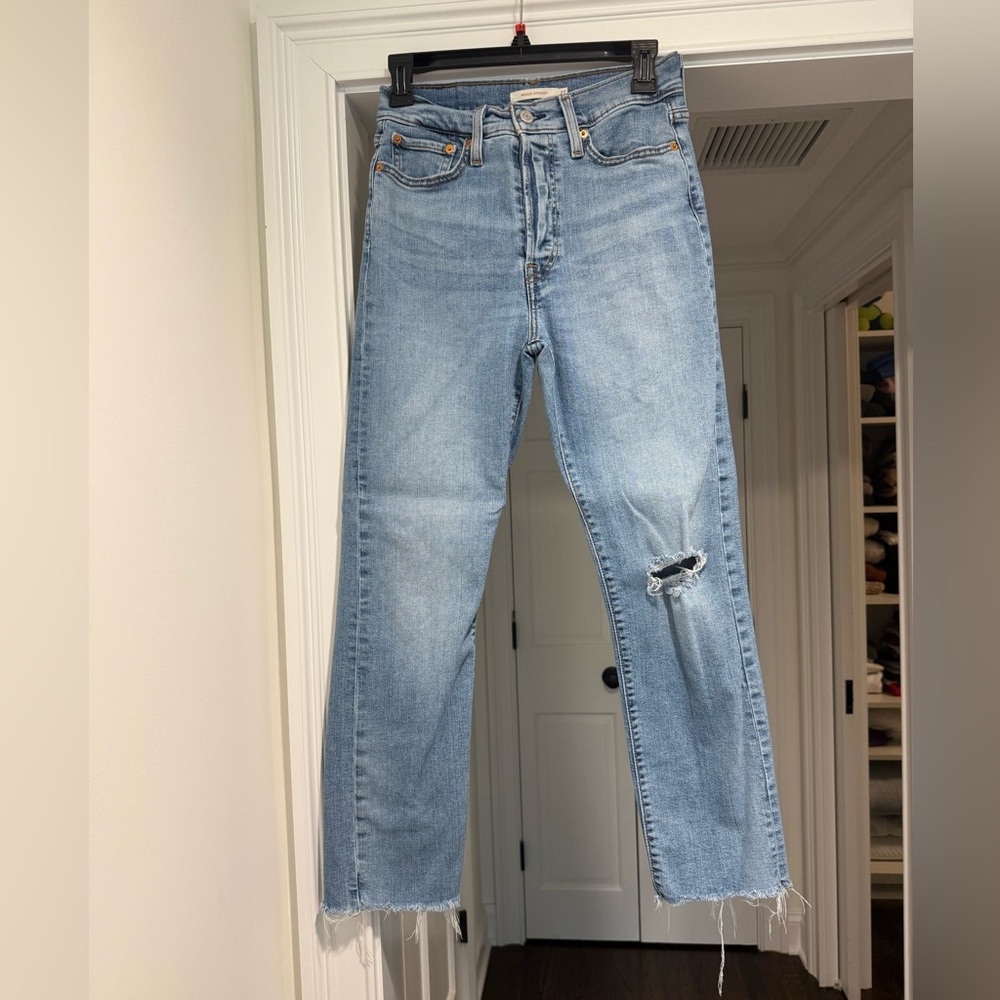 Levi's Light Blue Straight Leg Jeans
